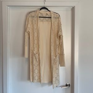 Free people lace cardigan